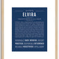 Elvira | Name Art Print