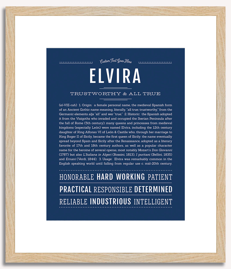 Elvira | Name Art Print