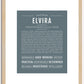 Elvira | Name Art Print