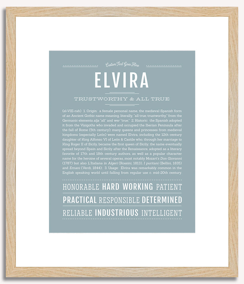 Elvira | Name Art Print