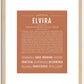 Elvira | Name Art Print