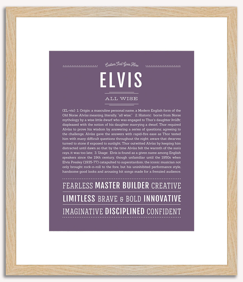 Elvis | Name Art Print