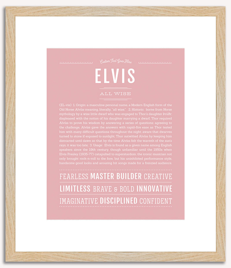 Elvis | Name Art Print