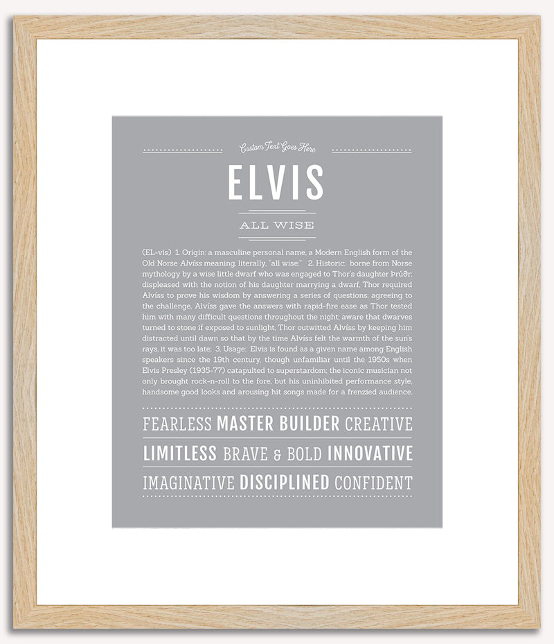 Elvis | Name Art Print