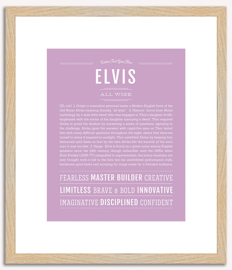 Elvis | Name Art Print