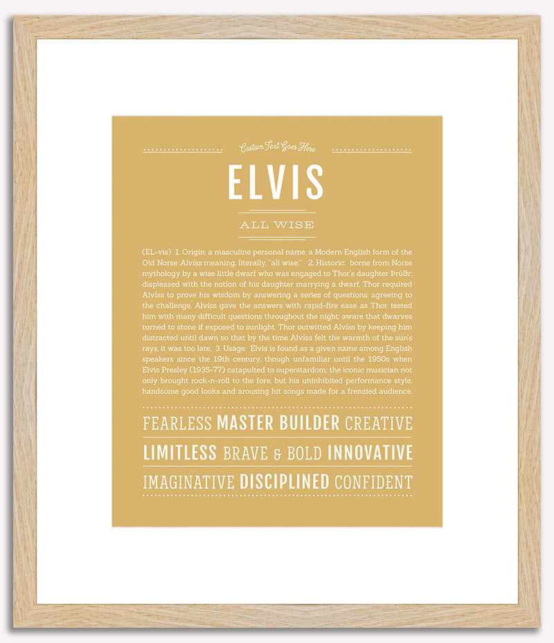 Elvis | Name Art Print