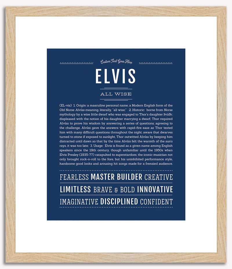 Elvis | Name Art Print