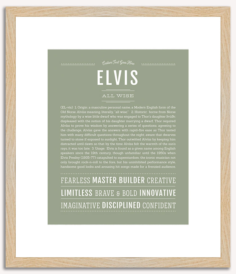 Elvis | Name Art Print