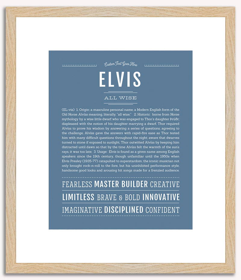 Elvis | Name Art Print