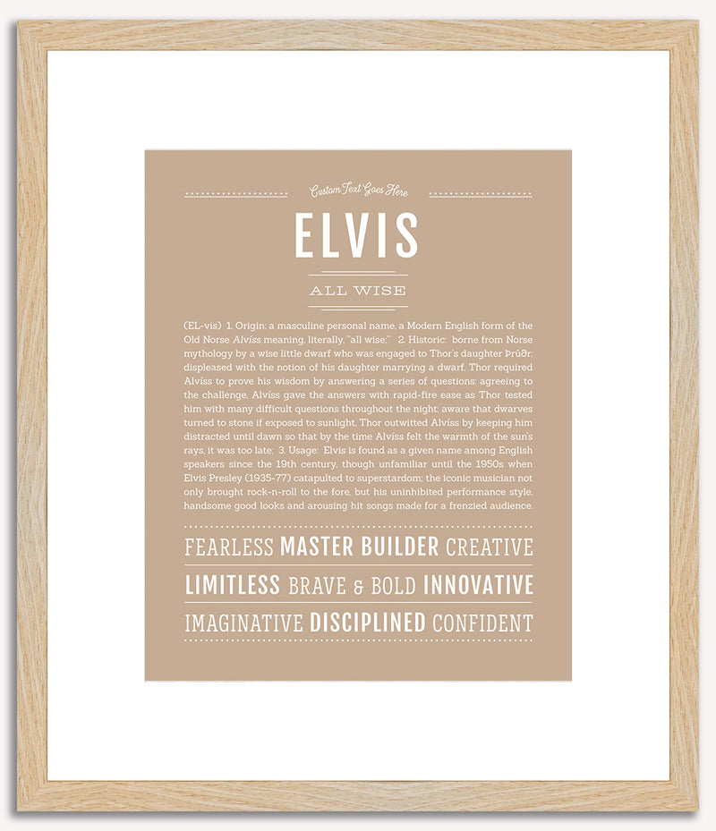 Elvis | Name Art Print