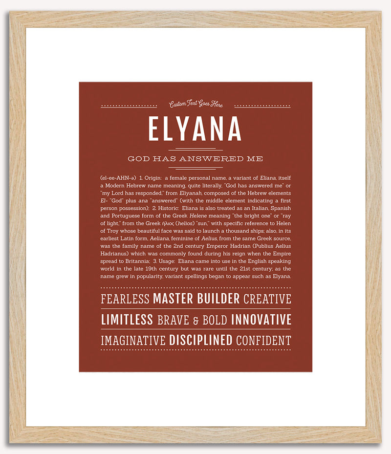 Elyana | Name Art Print