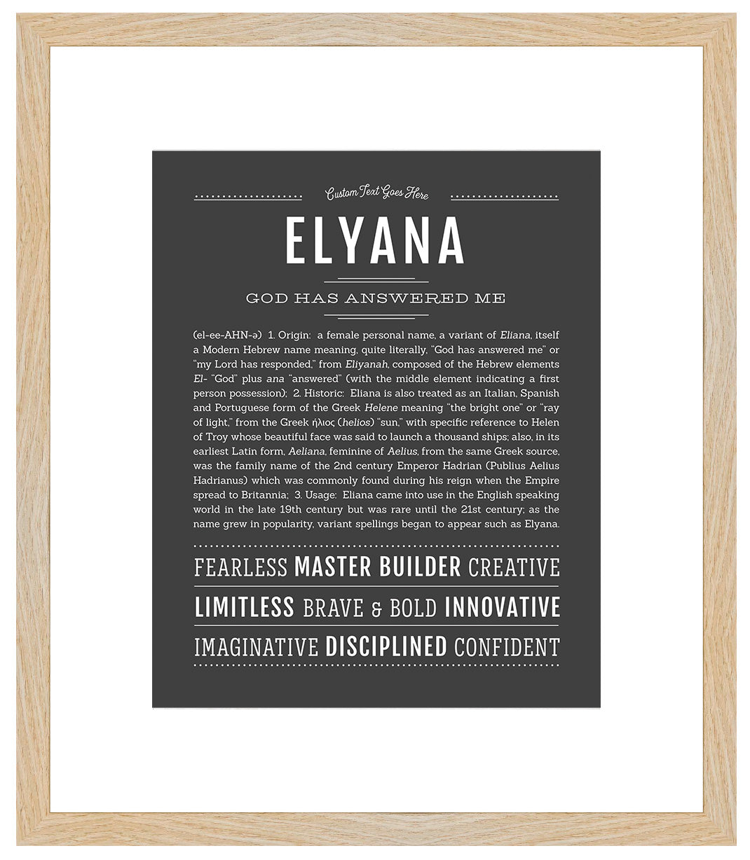 Elyana | Name Art Print