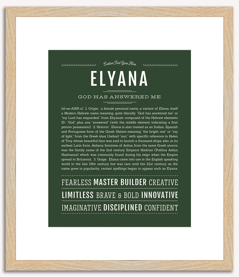 Elyana | Name Art Print