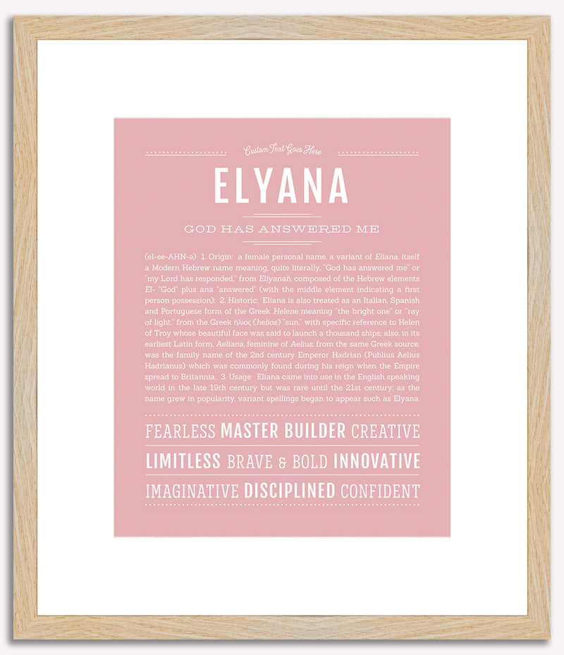 Elyana | Name Art Print