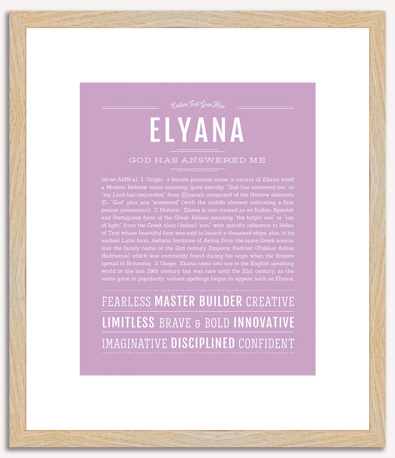 Elyana | Name Art Print