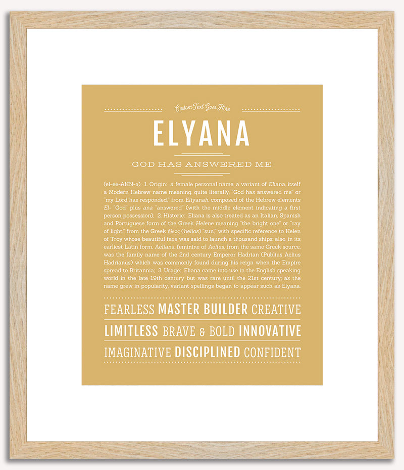 Elyana | Name Art Print