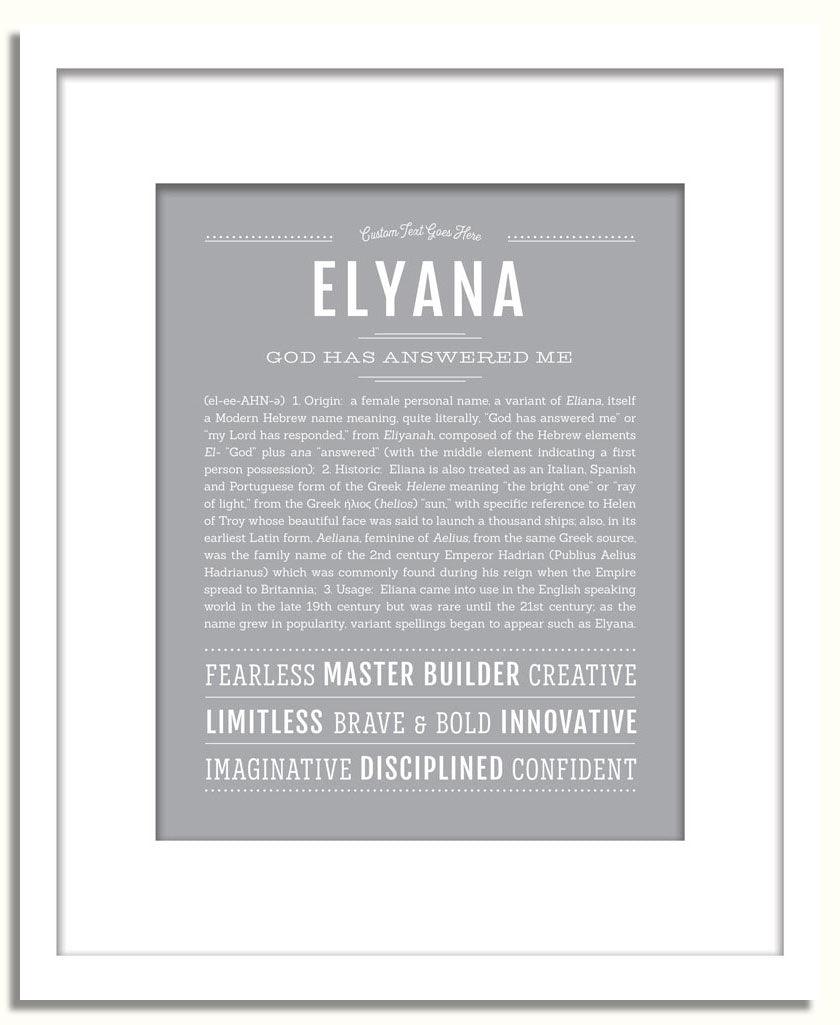 Frame Options | Light Gray | White Frame, Matted