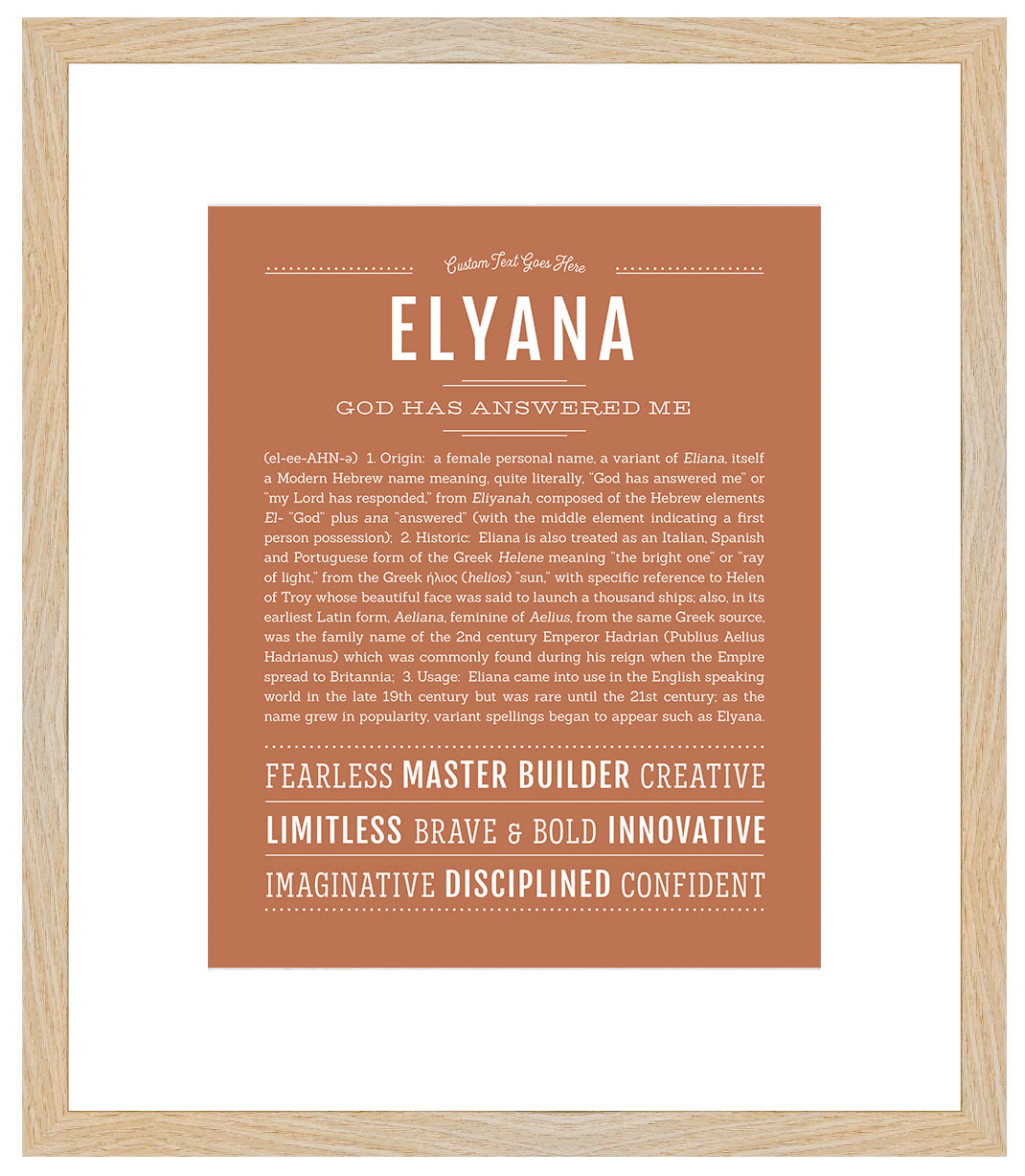 Elyana | Name Art Print