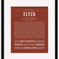 Elyza | Name Art Print