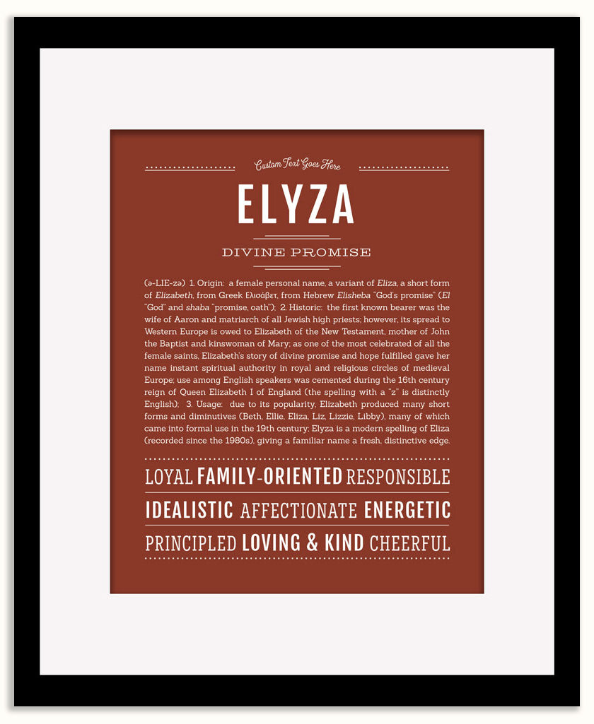Elyza | Name Art Print