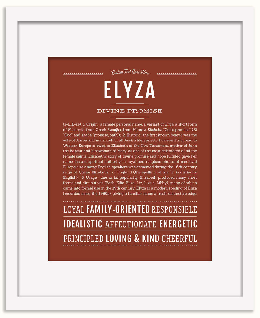Elyza | Name Art Print