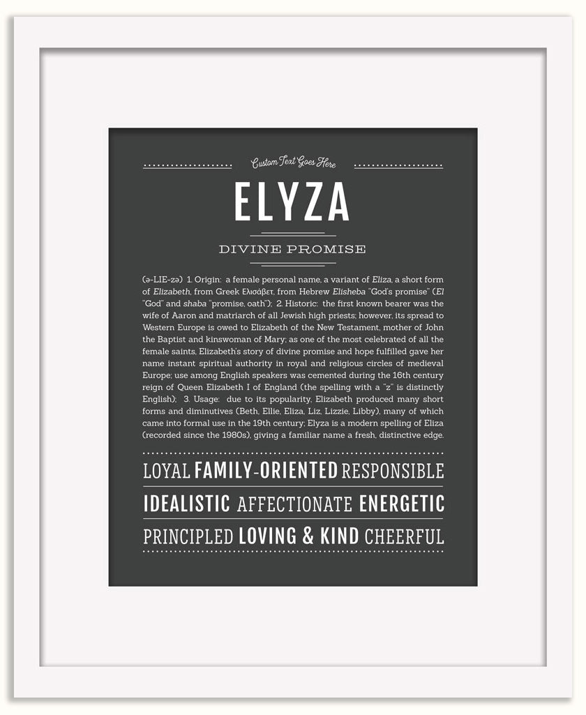 Elyza | Name Art Print