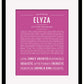 Elyza | Name Art Print