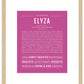Elyza | Name Art Print
