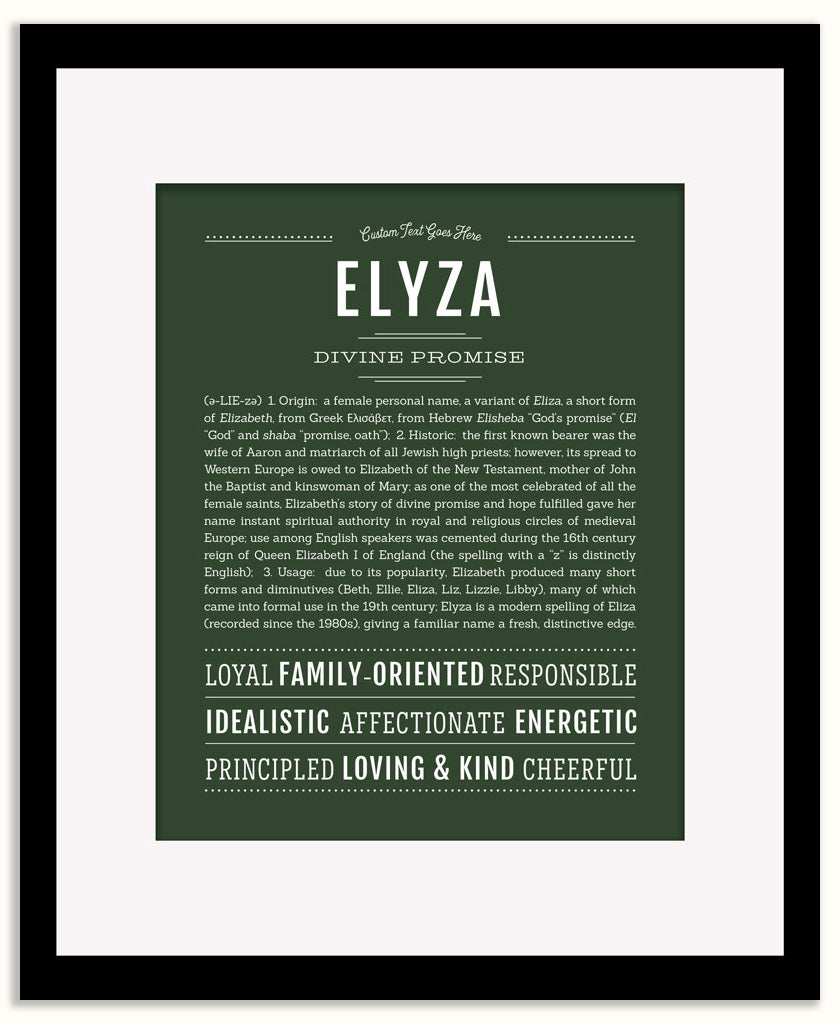 Elyza | Name Art Print