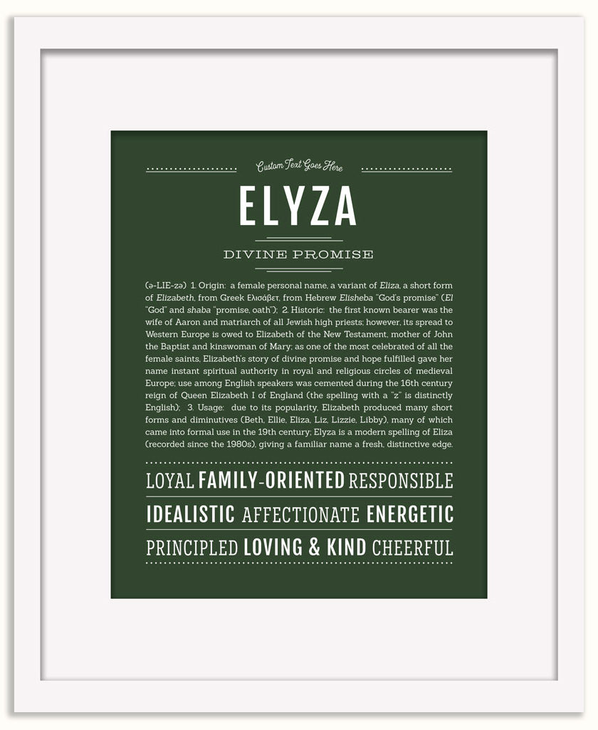 Elyza | Name Art Print