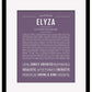 Elyza | Name Art Print