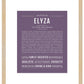 Elyza | Name Art Print