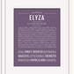 Elyza | Name Art Print