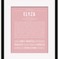 Elyza | Name Art Print