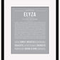Elyza | Name Art Print
