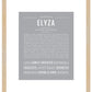 Elyza | Name Art Print