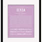 Elyza | Name Art Print