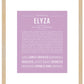 Elyza | Name Art Print
