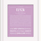 Elyza | Name Art Print