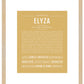 Elyza | Name Art Print