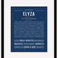 Elyza | Name Art Print