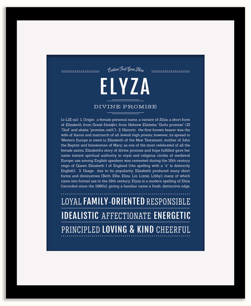 Elyza | Name Art Print