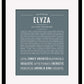 Elyza | Name Art Print