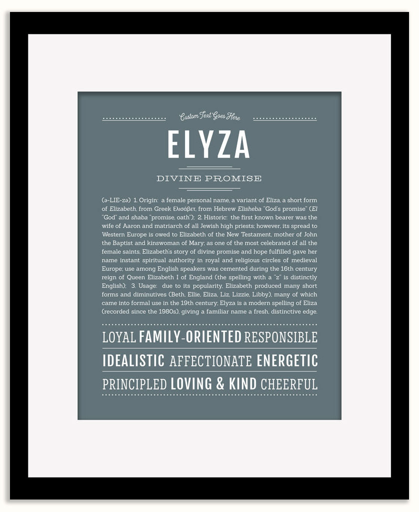 Elyza | Name Art Print
