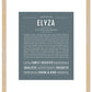 Elyza | Name Art Print