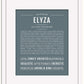 Elyza | Name Art Print