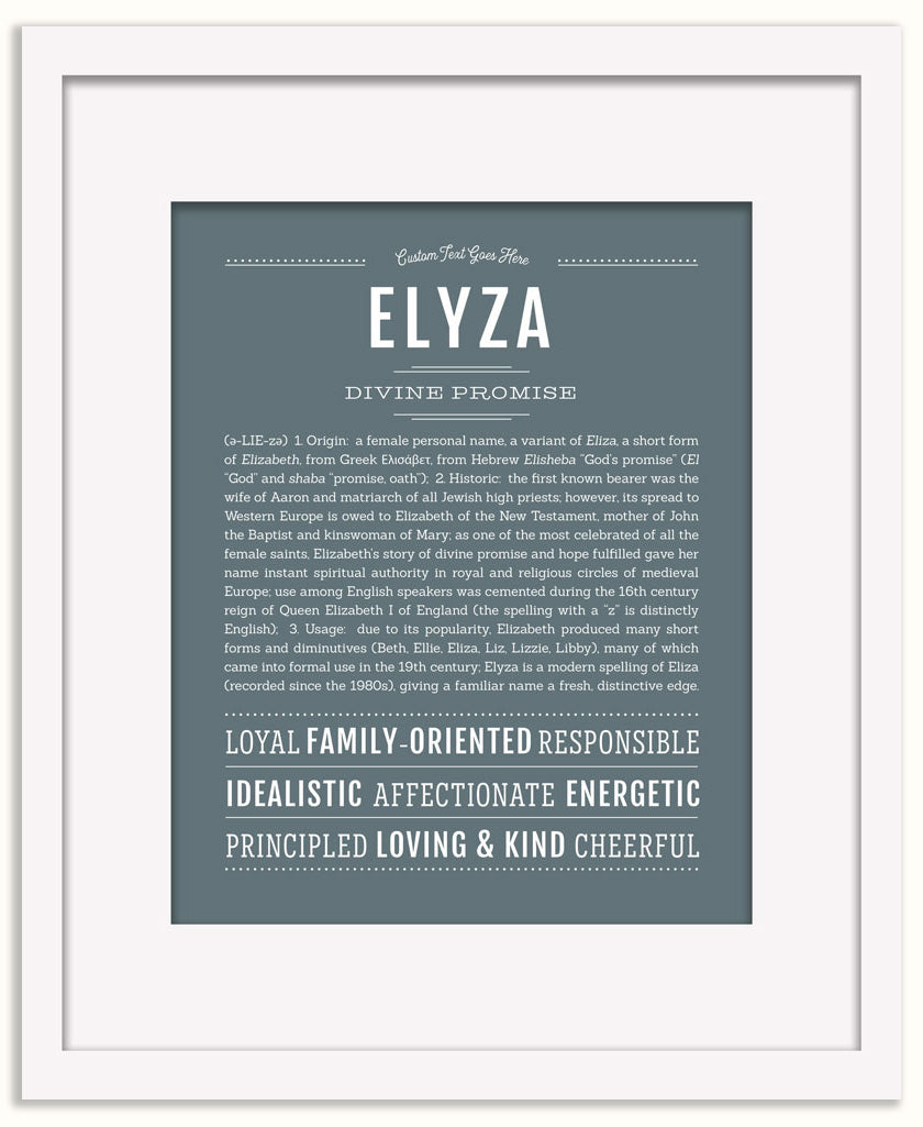 Elyza | Name Art Print