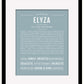 Elyza | Name Art Print