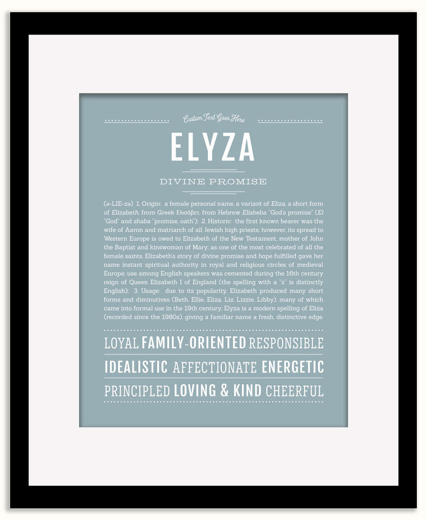 Elyza | Name Art Print
