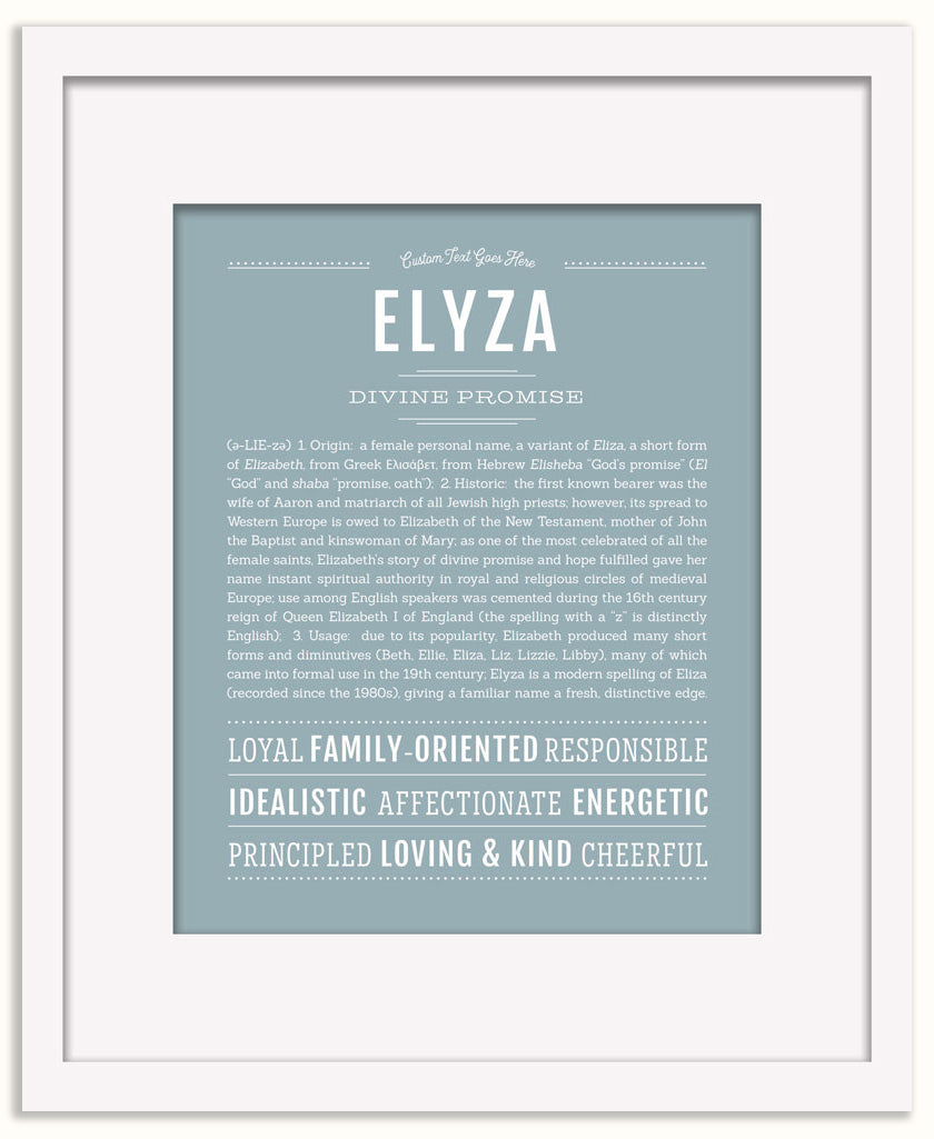 Elyza | Name Art Print